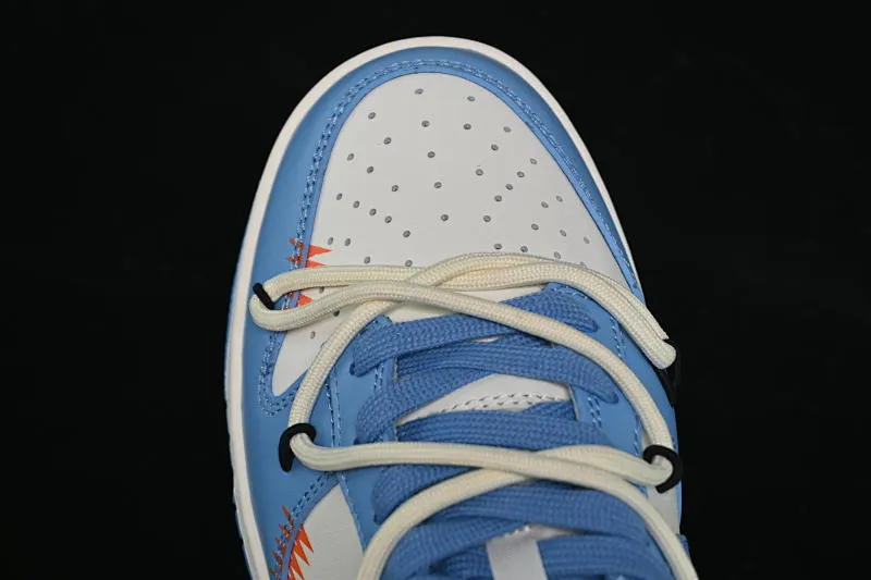 All categories Nk SB Dunk series Nk SB Dunk Low low-top sneakers Nike SB Dunk Low white and blue strap low-top casual sneakers DV0833-113